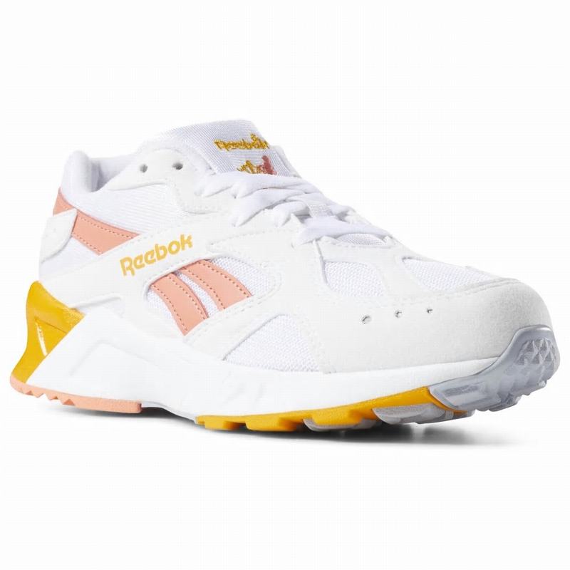 Tenisi Reebok Aztrek Barbati Albi/Roz/Aurii Romania OL6153DM